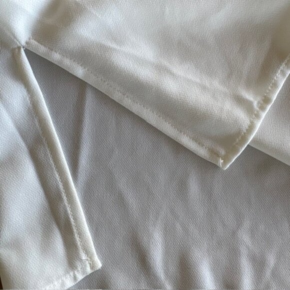 Joie Womens Holiday Blouse Laser Cut Out Sleeves Embroidered XL Keyhole NWT - Picture 5 of 12